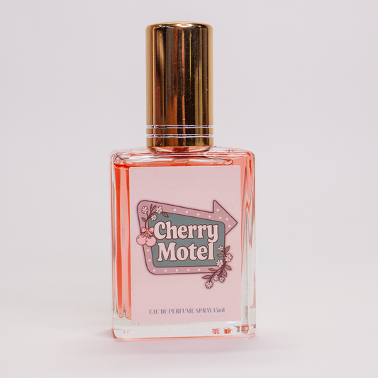 Cherry Motel 15ml perfume spray bottle by The Valley Dolls – juicy cherry scent